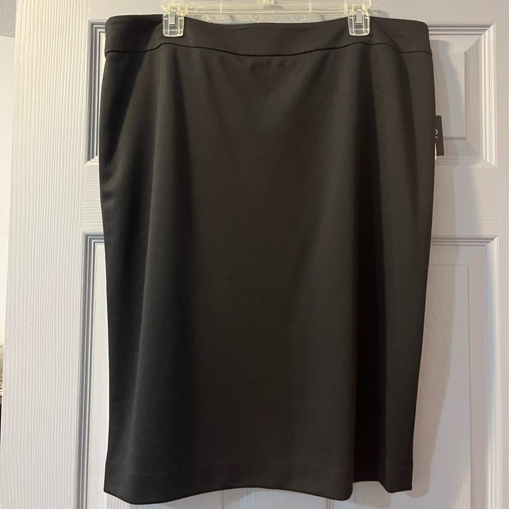 Kasper Black Pencil Skirt Knee-Length Work